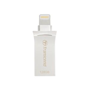 Transcend 【Apple MFi認証取得】iPhone X対応 USBメモリ 128GB シルバー  TS128GJDG500S