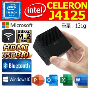 デスクトップパソコン 新品パソコン MS Office2019 Win10 Celeron J4125 メモリ6GB 新品SSD128GB 4K対応 HDMI Type-C Bluetooth 搭載 wajun Pro-X1（2021）