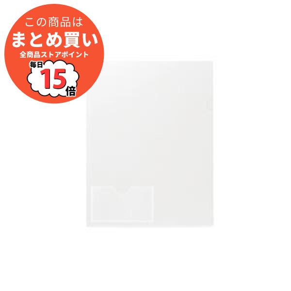 【カードポケット付き】プラス クリアホルダー FL-180HO 10枚入り×10セット