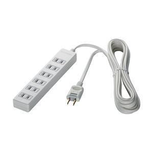 【雷サージ防止・2m】バッファロー 電源タップ 6個口 2ピン式 ホワイト BSTAPSG2620W...