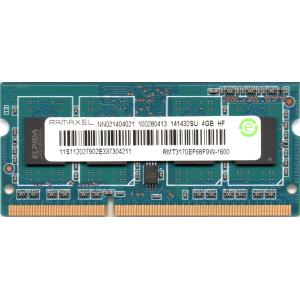 RAMAXEL PC3-12800S (DDR3-1600) 4GB SO-DIMM 204pin ノートパソコン用メモリ 型番：RMT3170EF68F9W-1600 両面実装 (1Rx8) 動作保証品｜pc-parts-firm