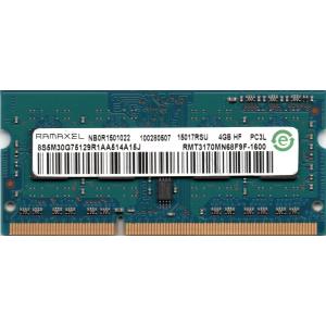RAMAXEL 低電圧メモリ PC3L-12800S (DDR3L-1600) 4GB SO-DIMM 204pin ノートパソコン用メモリ 型番：RMT3170MN68F9F-1600 動作保証品｜pc-parts-firm