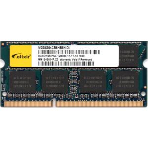 CFD販売 elixir PC3-12800S (DDR3-1600) 8GB SO-DIMM 204pin ノートパソコン用メモリ 型番：D3N1600Q-8G 動作保証品【中古】｜pc-parts-firm