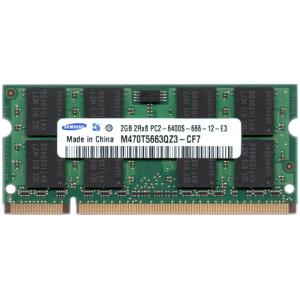 SAMSUNG PC2-6400S  2GB SO-DIMM 200pin ノートパソコン用メモリ 型番：M470T5663QZ3-CF7 両面実装  動作保証品