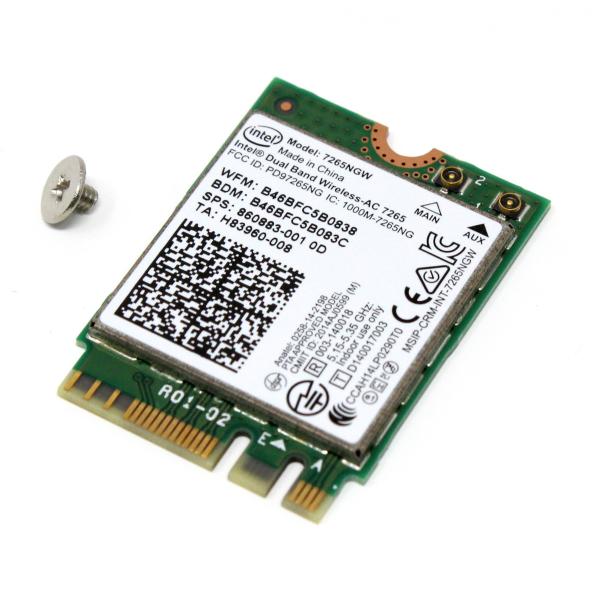 Intel Wireless-AC 7265 7265NGW 7265AC 867Mbps 2X2 ...