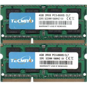TECMIYO PC3-8500S (DDR3-1066) 4GB x 2枚組み 合計8GB SO-DIMM 204pin ノートパソコン用メモリ 動作確認済品【中古】｜pc-parts-firm