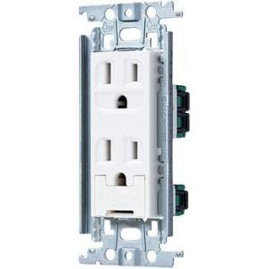 コスモシリーズ 埋込アースターミナル付接地ダブルコンセントWTF113238W 2個セット