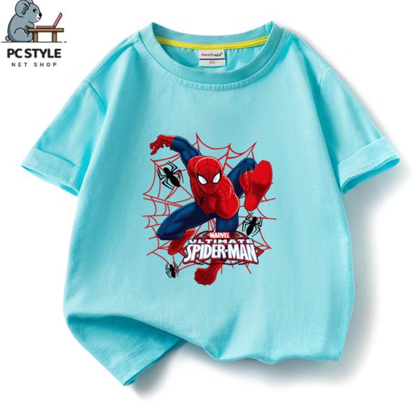 スパイダーマン キッズ Tシャツ  子供用　プリントシャツ　通園　通学 ティシャツ 半袖