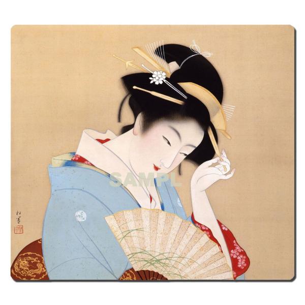 マウスパッド オリジナル 浮世絵 浮世絵マウスパッド 10001 上村松園 - 春のよそをひ