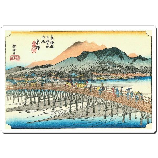 マウスパッド オリジナル 浮世絵 浮世絵マウスパッド 1003 歌川広重 - 京都