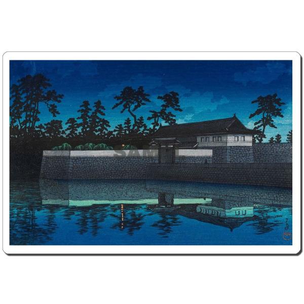 マウスパッド オリジナル 浮世絵 浮世絵マウスパッド 12005 川瀬巴水 - 桜田門