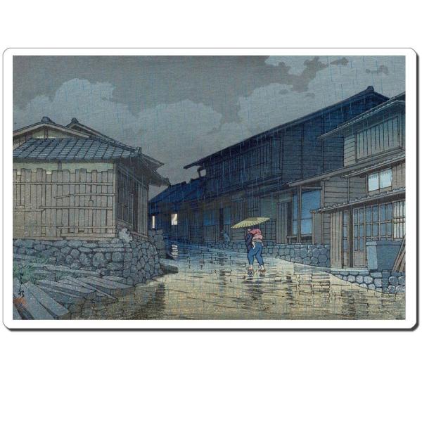 マウスパッド オリジナル 浮世絵 浮世絵マウスパッド 12012 川瀬巴水 - 東海道 日坂