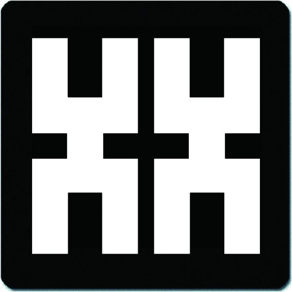 家紋マウスパッド 山本勘助 並び千切形 15cm x 15cm KM15-3236-01W　白紋