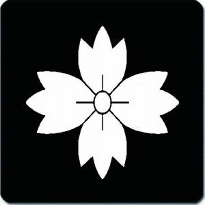 家紋シール 0006_やせ鬼花菱 3cm 4枚セ...の商品画像