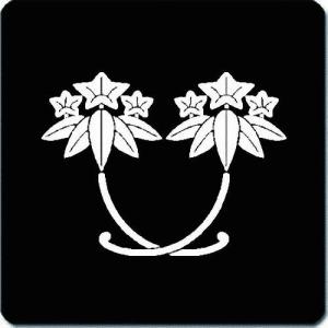 家紋シール 0062_違い竜胆 3cm 4枚セッ...の商品画像