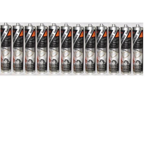 フロントガラス接着剤 SikaTackGO シーカタックゴー 速乾 12本 ノズル付