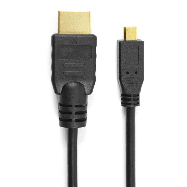 Micro-HDMI(オス) to HDMI(オス）1.5m 変換 ケーブル　(タイプDオス-タイプ...