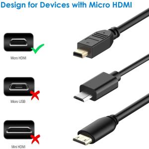 Micro-HDMI(オス) to HDMI(...の詳細画像2