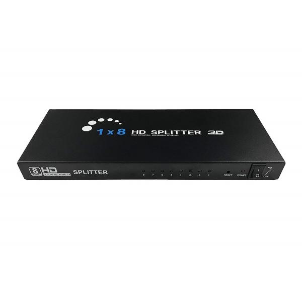 HDMI オス to 8HDMI メス 分配器 コンパクトタイプ 3D対応 V1.4 1080P H...