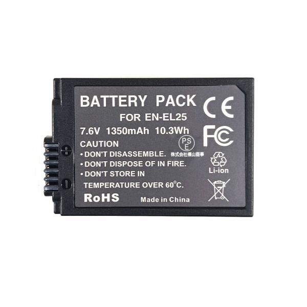 NIKON EN-EL25 対応 互換 バッテリー Z50,Z30,Zfc ニコン用 送料無料