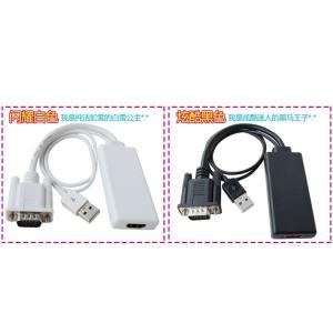 コンバーター 変換ケーブル VGA to HDMI USB給電 音声サポート 28cm