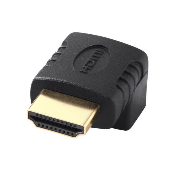 【送料無料】HDMI L字型変換アダプタ(HDMIオス・メス)下90°