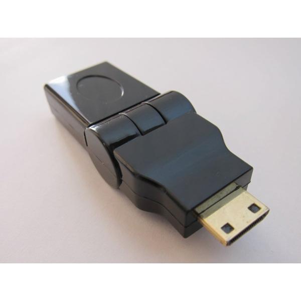 HDMI to HDMI L字型 変換アダプタ 標準HDMIオス・メス  90°-270°  角度調...