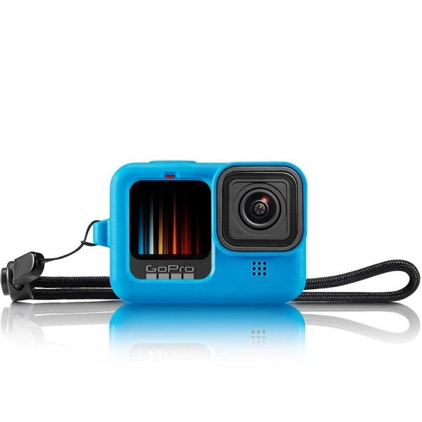 【送料無料】GoPro Hero9 Black　シリコンカバー　ストラップ付き　高品質 シリコンカバ...