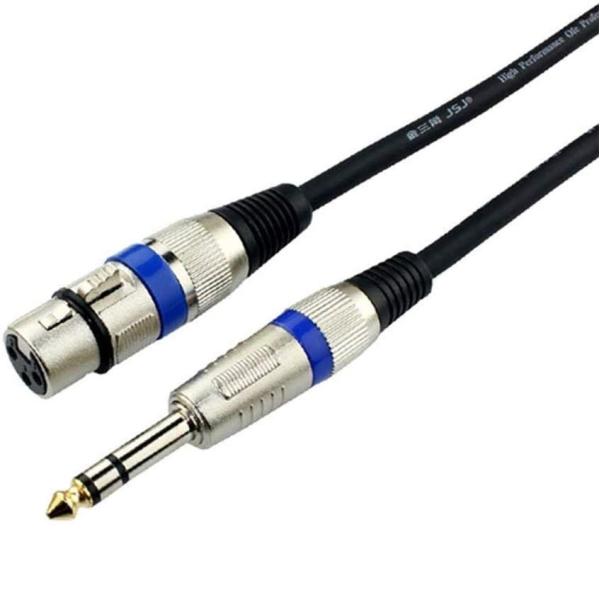 【送料無料】 TRS(メス) to XLR ケーブル  1.5M