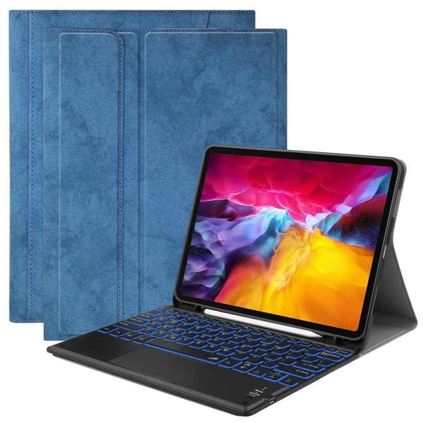 iPad Pro11 2020/2018タッチパッド付きBluetooth キーボード　ペンホルダー...