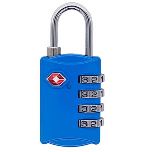 南京錠 ロック 4桁ダイヤル式 TSAロック対応 海外旅行用鍵 ジムロッカー荷物バッグ用ロック 送料...