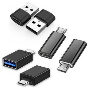 USB 変換アダプタ Type-C メス to USBオス 小型USB10Gbps 急速充電 高速データ同期 MicroUSB to Type C コネクタコンバータ PC、充電器等対応 送料無料｜pcastore