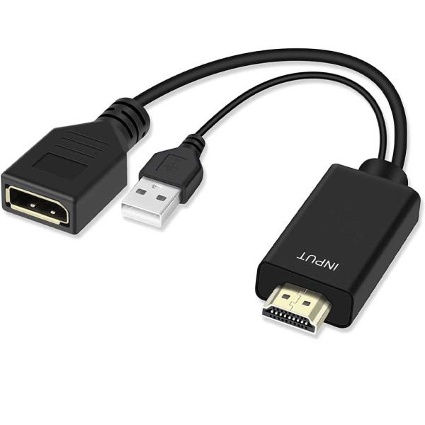 HDMI Displayport 4K 60Hz 変換アダプタ HDMI DP コンバーター 4K ...