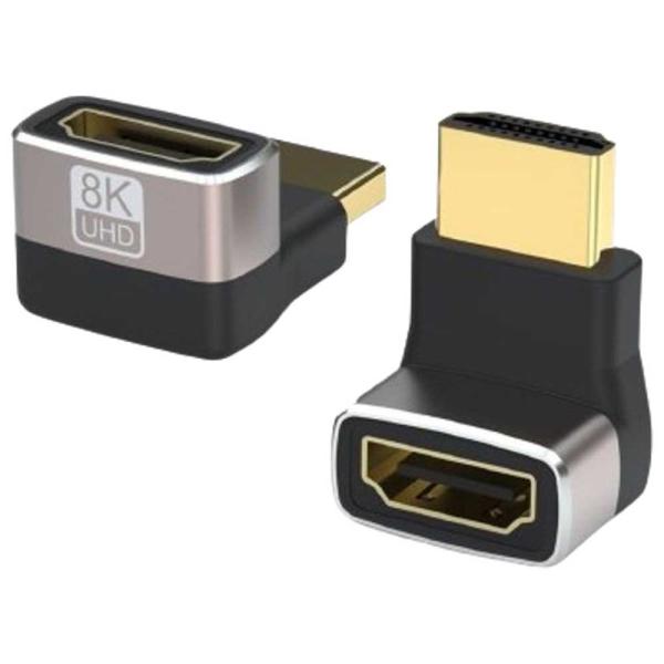 HDMIアダプターエクステンダーコネクタ HDMI L型変換アダプタ 8K L字型HDMI変換アダプ...