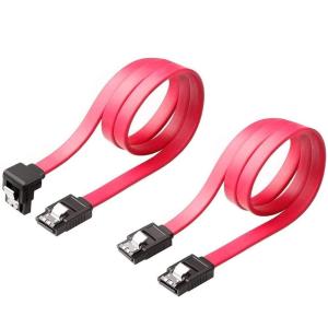 SATA 3.0 ケーブル 45cm 2本セット ストレート型/L型 シリアルケーブル