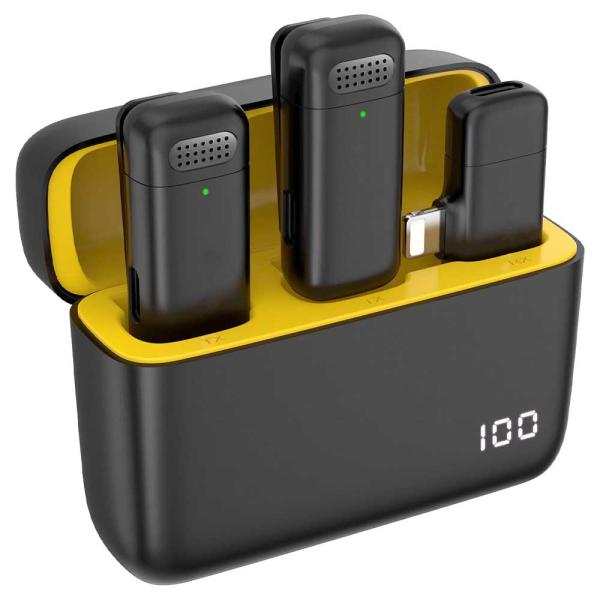 【8Pin ポート】iOSデバイス対応 2個ピンマイク プラグ＆プレイ iPhone iPad  外...