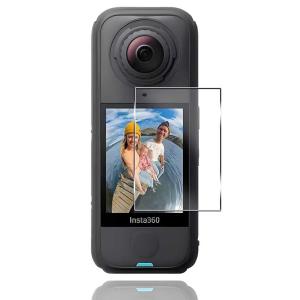 インスタ360 / Insta360 X4 Air / 液晶保護 ガラスフィルム カメラレンズ保護 PETフィルム 硬度9H 耐衝撃 飛散防止 指紋防止 高透過率 2.5D ラウンドエッジ加工