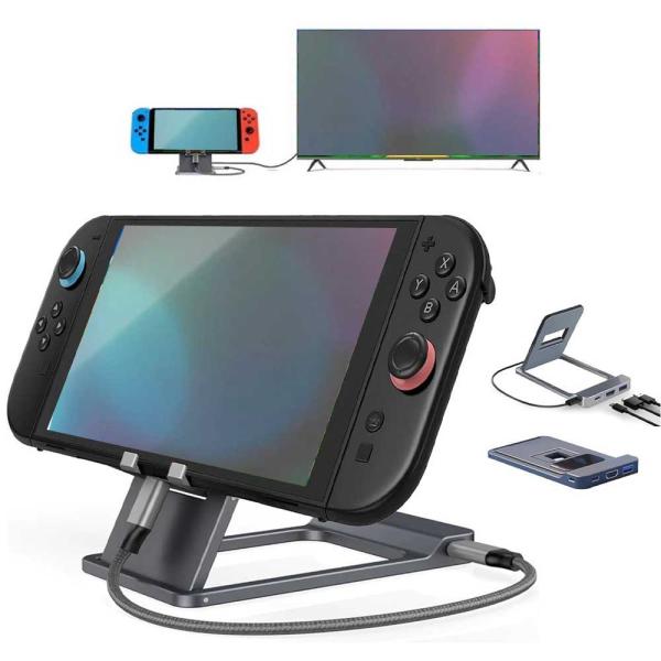 スイッチ  Switch /  Switch（有機ELモデル) 用  TVドックスタンド 充電しなが...