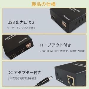 HDMI USB KVM Extender エ...の詳細画像2