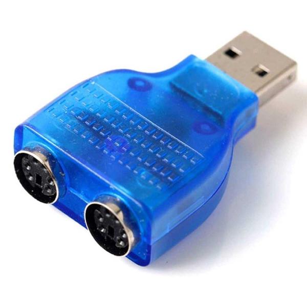 USB−デュアル 2 PS2 PS/2 マウス キーボード 変換 アダプタ スプリッタ PS/2 U...
