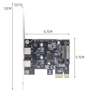 2ポートUSB C PCIEアダプタカード P...の詳細画像1