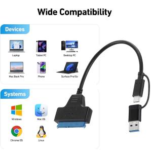 SATA USB 変換 ケーブル アダプタ 2...の詳細画像1
