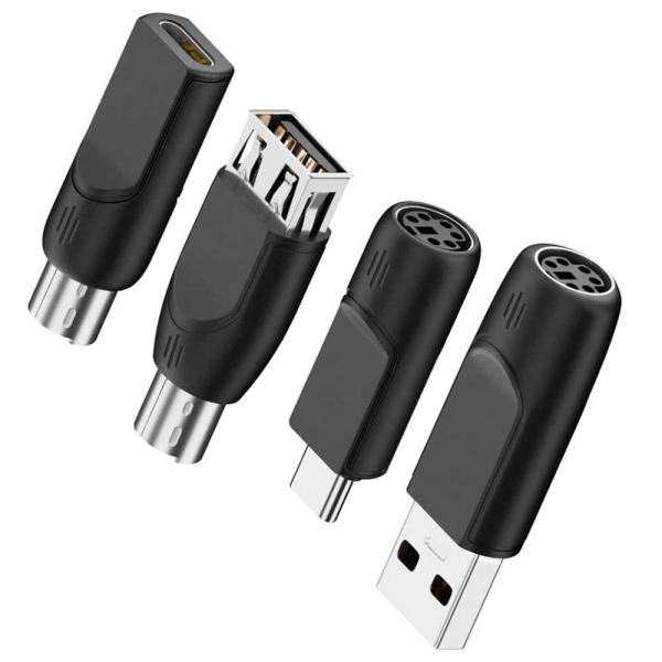 PS/2 USB 変換アダプター 4種類から選べる 単品 キーボード マウス バーコードリーダー 接...