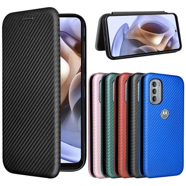 Motorola moto g31 モトローラ g31 手帳型ケース カーボンファイバー 炭素繊維カ...