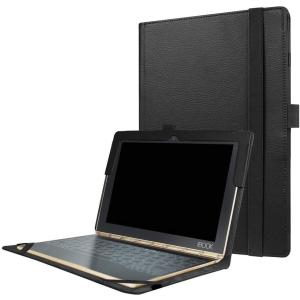 YOGA BOOK YB1-X90F 10.1インチケース YOGAケース マグネット開閉式 二つ折カバー スタンド機能付きケース 薄型軽量 スタンド機能 PUレザーケース