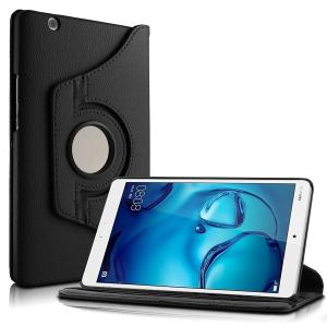 Huawei MediaPad M3 8.4 ケース カバー タブレット 360度回転 docomo dtab Compact d-01J 薄型 軽量 スタンド機能 縦置き 横置き PUレザー
