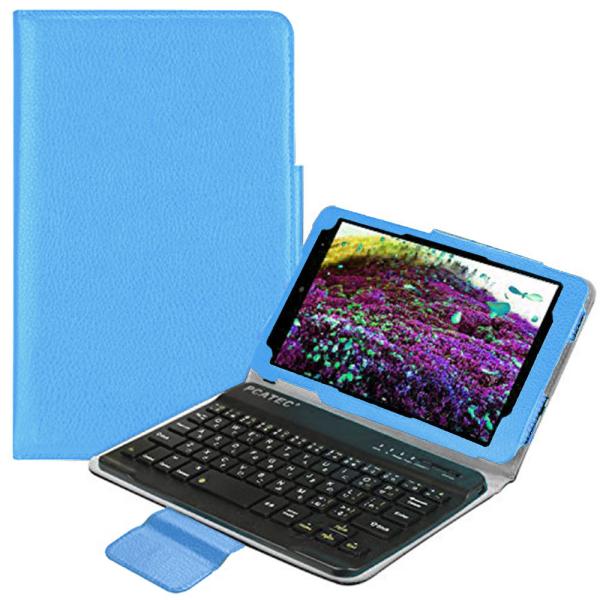 au Qua tab QZ8 レザーケース付 Bluetooth キーボード US配列 軽量型 KY...