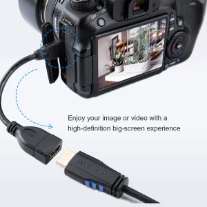 Mini HDMI to HDMI オス-メス...の詳細画像1