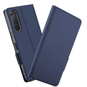 エクスペリア ケース カバー Xperia 5 II SOG02 スマホケース 手帳型 スタンド機能 マグネット 定期入れ ポケット シンプル
