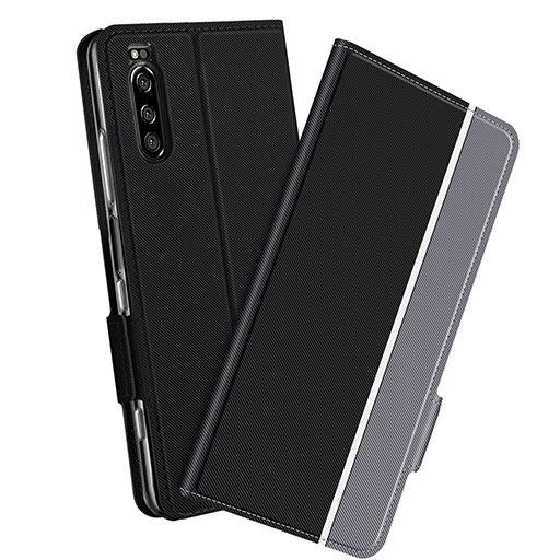 エクスペリア ケース カバー Xperia 5 II SOG02 スマホケース 手帳型 ツートンカラ...